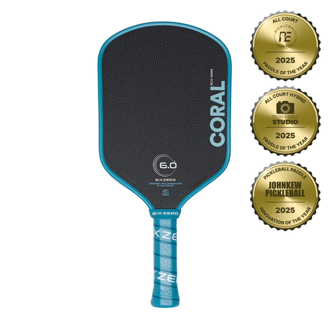 Six Zero Coral Pickleball Paddle | Next Gem™ Control & Power
