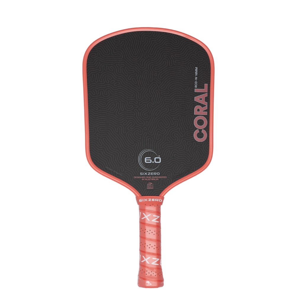 Six Zero Coral Pickleball Paddle | Next Gem™ Control & Power Six Zero Coral Pickleball Paddle | Next Gem™ Control & Power