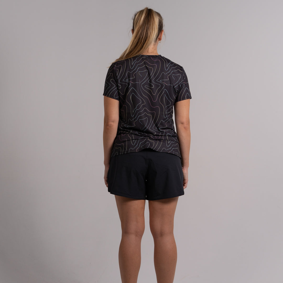 Womens Performance Active Tee Air Mesh Opal