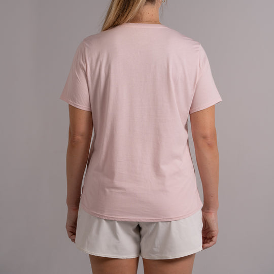Womens Basic Short Sleeve Cotton Tee
