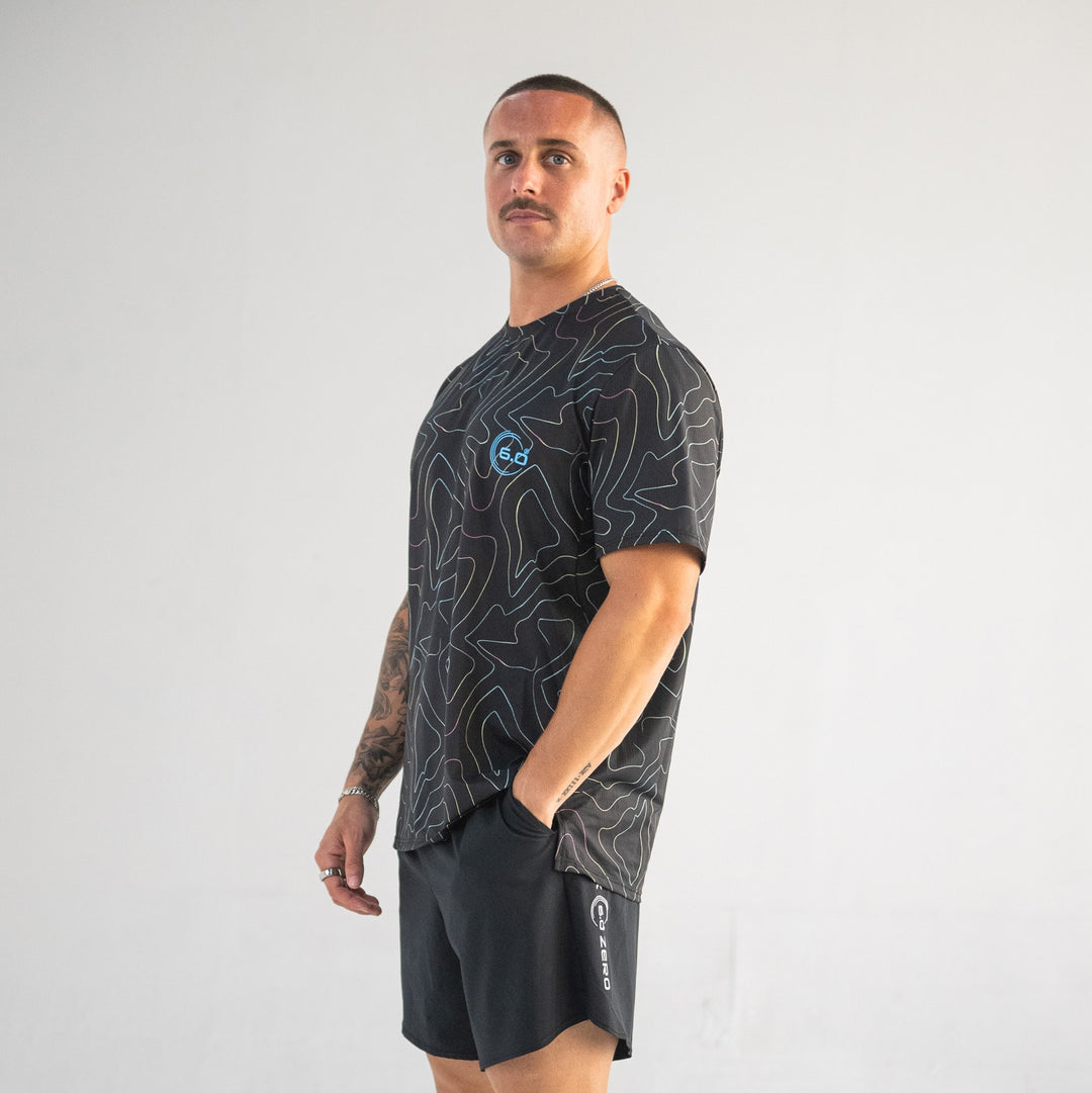 Mens Performance Active Tee Air Mesh Opal