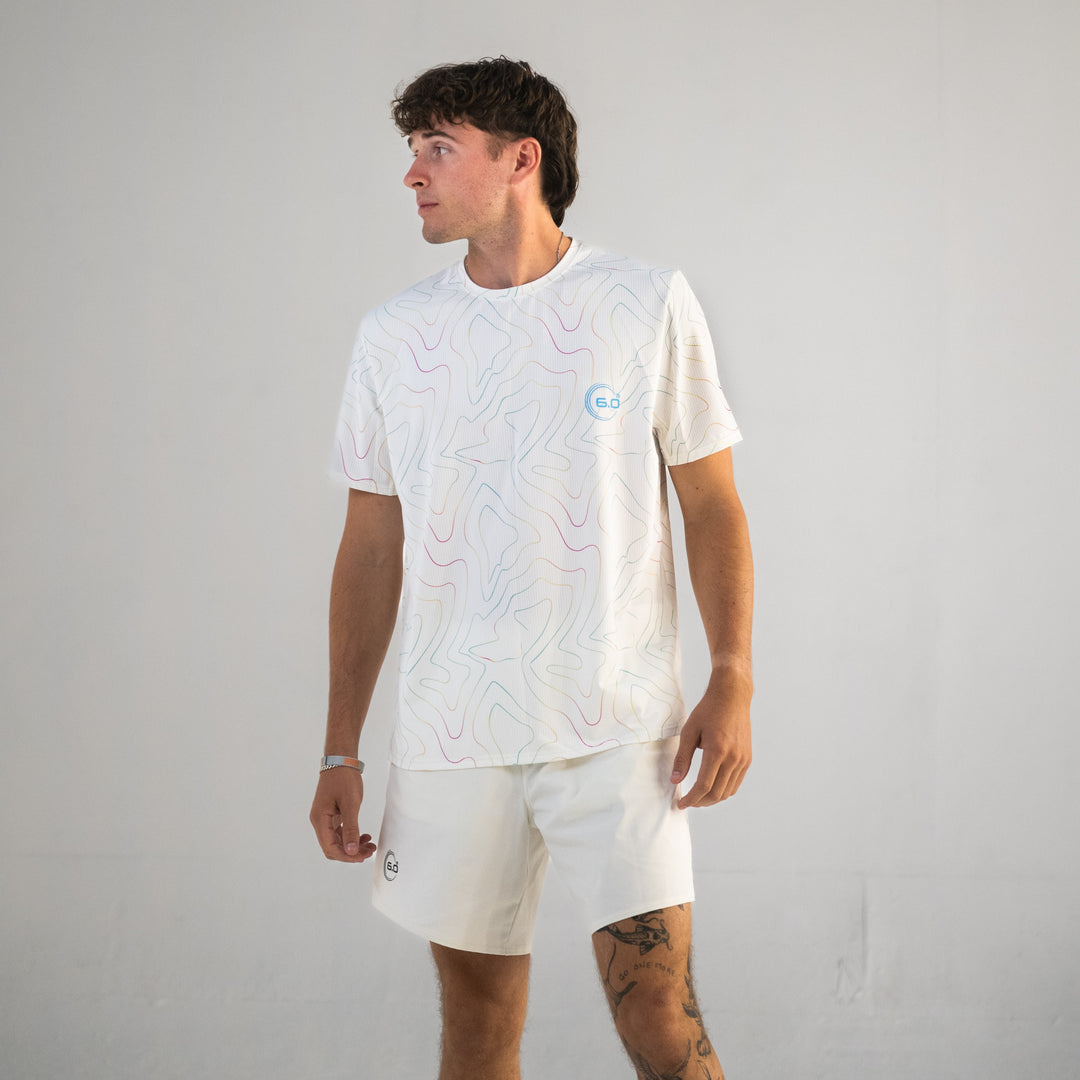 Mens Performance Active Tee Air Mesh Opal