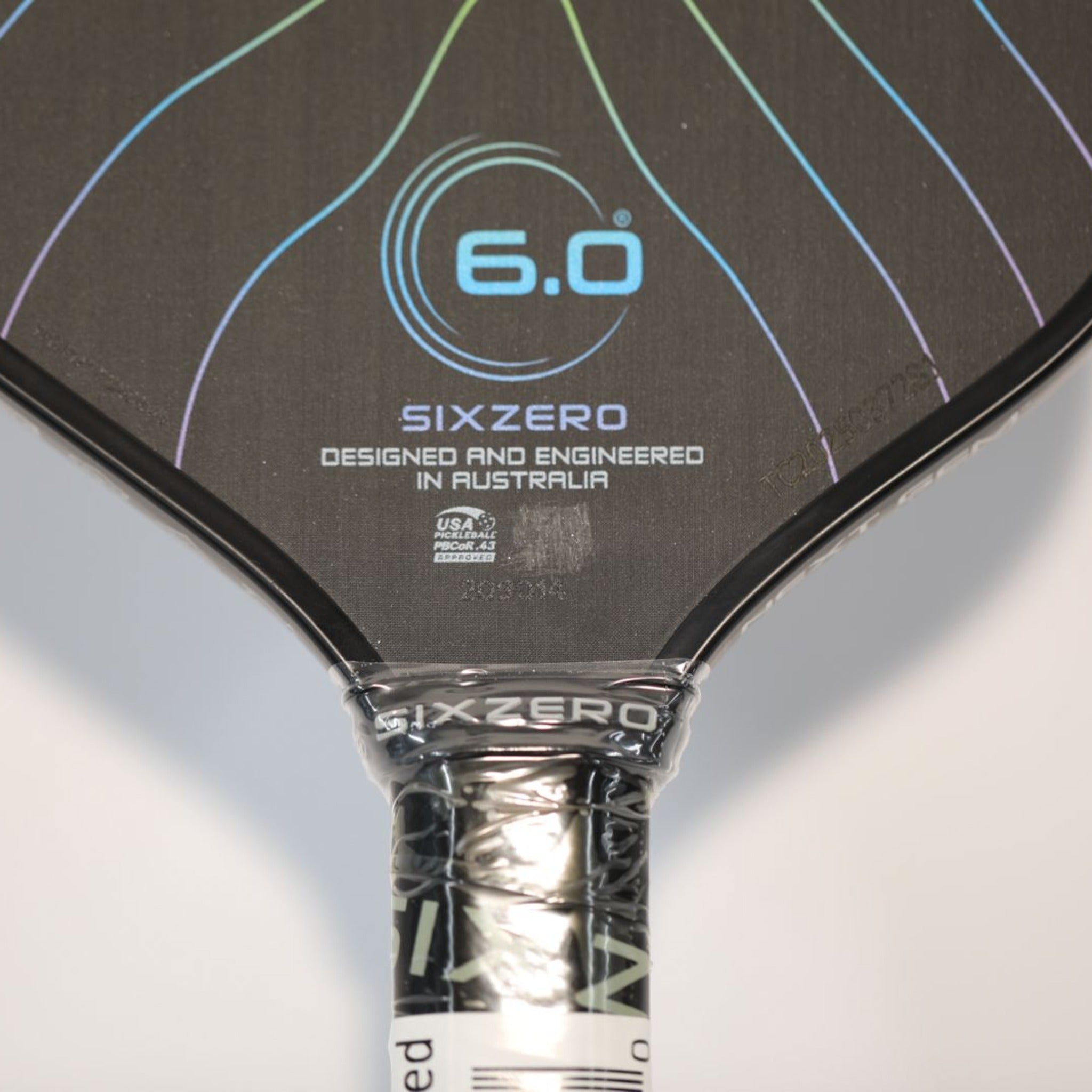 Black Opal Elongated Pickleball Paddle | Elite Power & Reach – Six